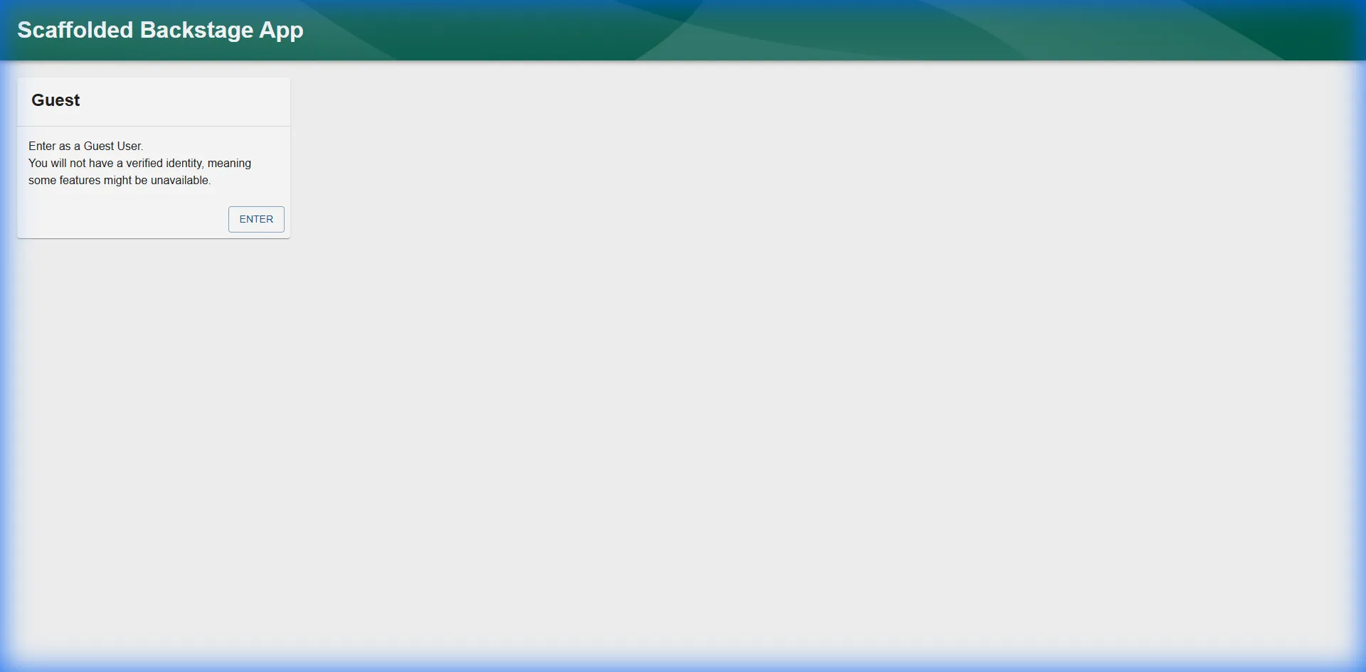 Backstage UI Placeholder